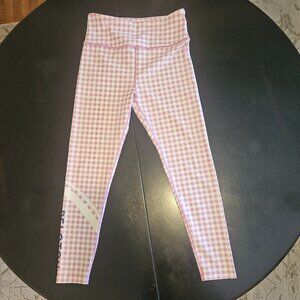 Peloton pink and white Gingham High Waist Legging in Large